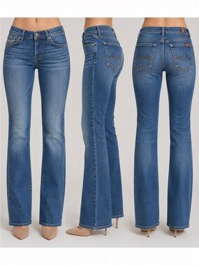 7 For All Mankind Roxanne Jeans Women’s Size 27 / IT 40 Medium Wash Straight Leg